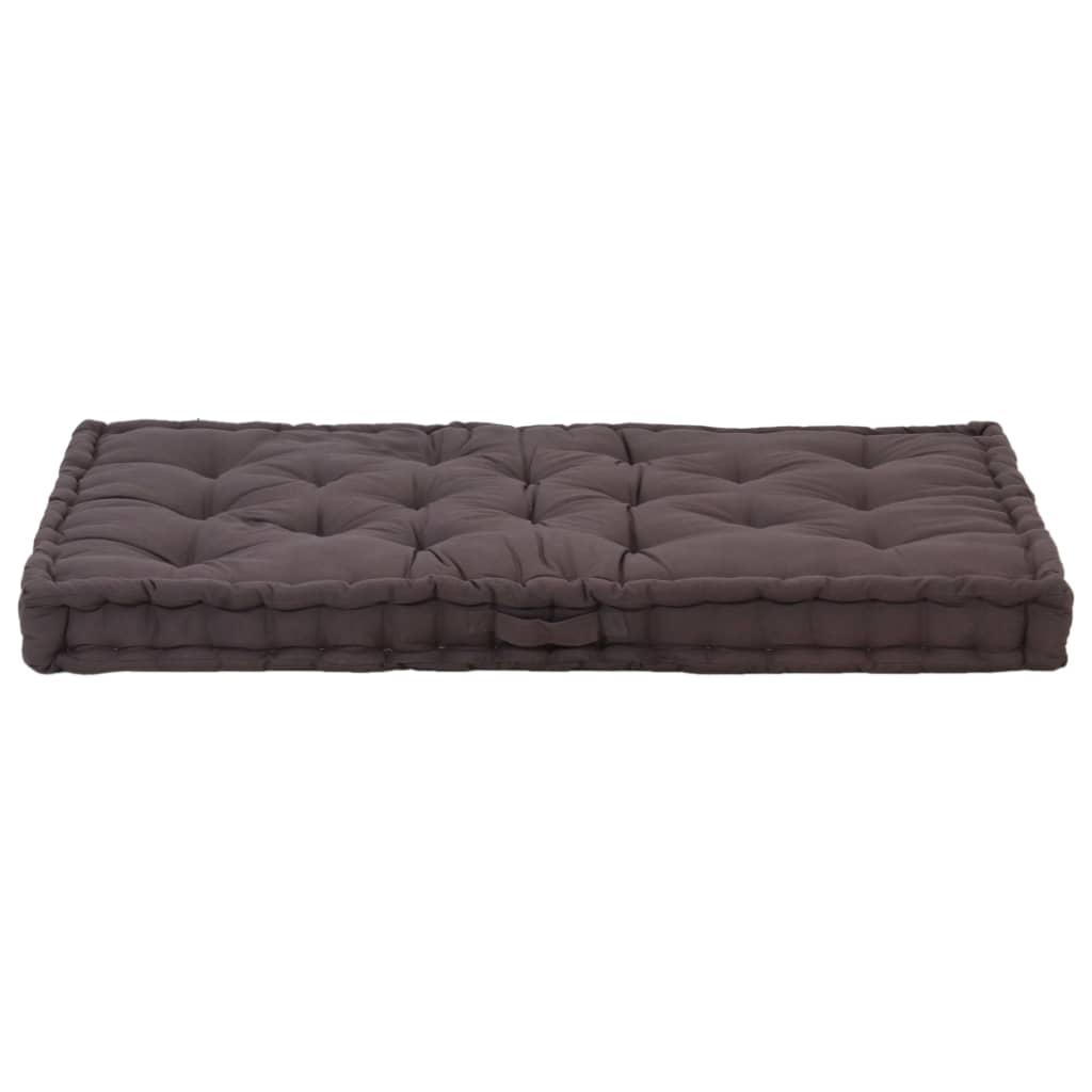 Pallet Floor Cushions 2 pcs Cotton Anthracite