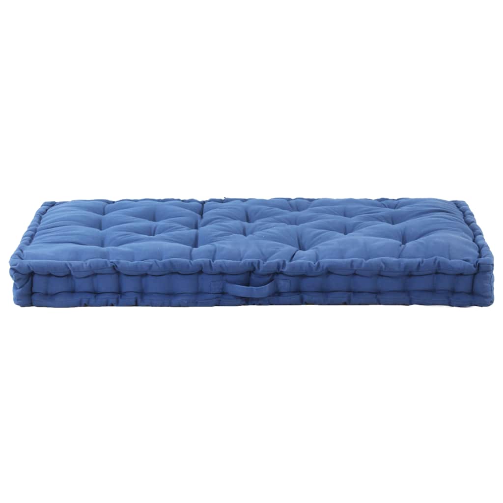 Pallet Floor Cushions 2 pcs Cotton Light Blue