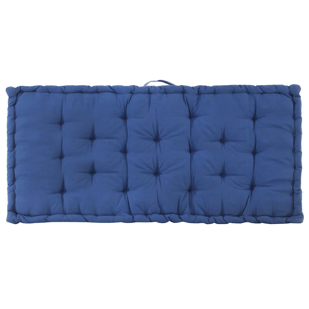Pallet Floor Cushions 2 pcs Cotton Light Blue