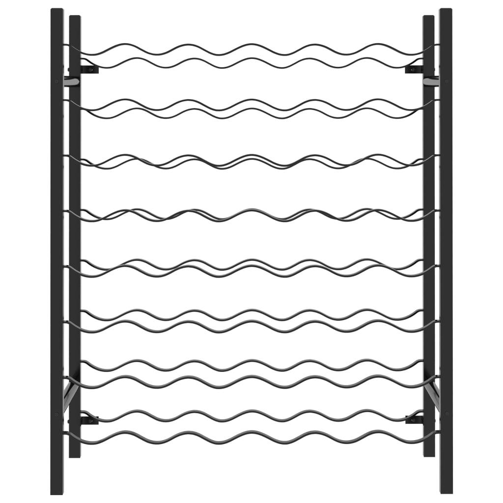 Wine Rack for 48 Bottles Black Metal