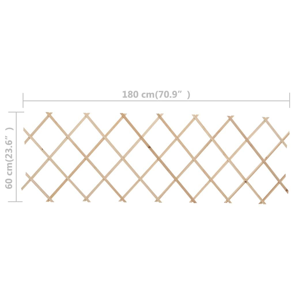 Trellis Fences 5 pcs Firwood 180x60 cm
