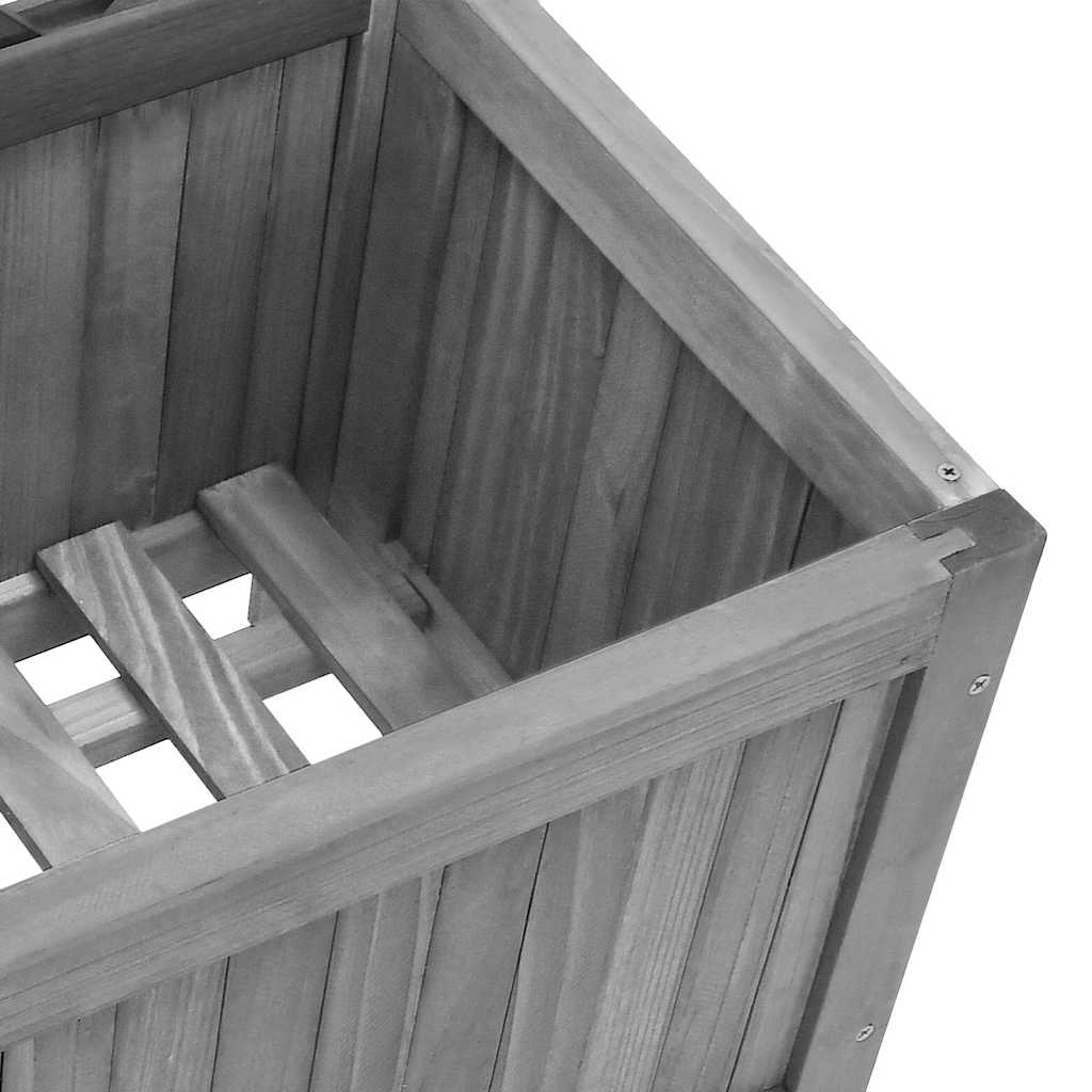 Planter with Trellis 40x30x135 cm Solid Wood Fir