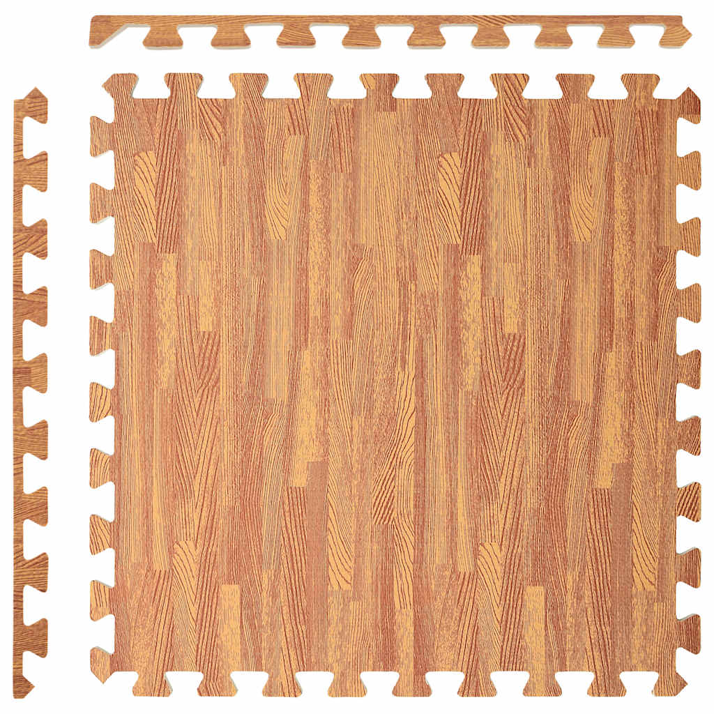 Floor Mats 24 pcs Wood Grain 8.64 m² EVA Foam
