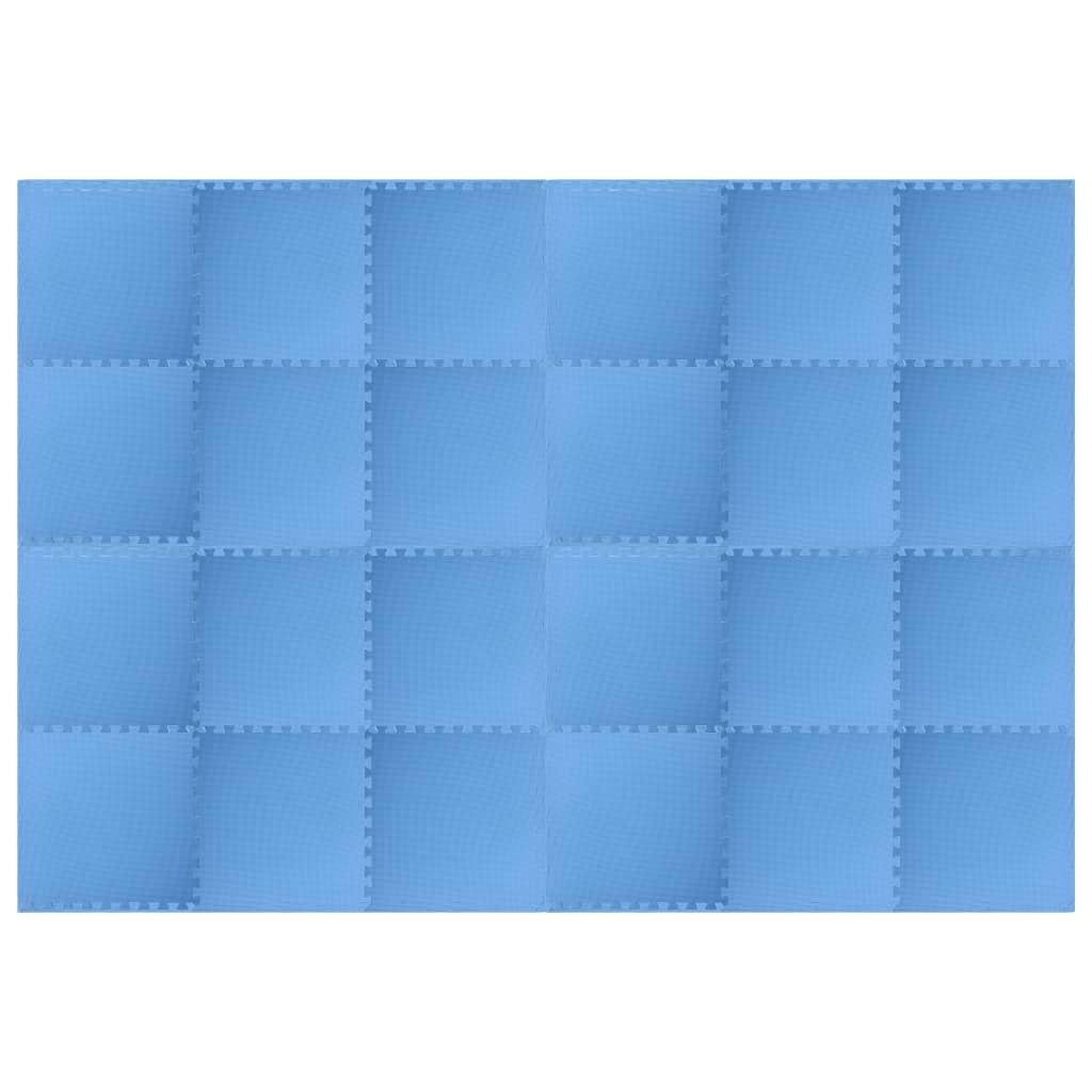 Floor Mats 24 pcs 8.64 m² EVA Foam Blue