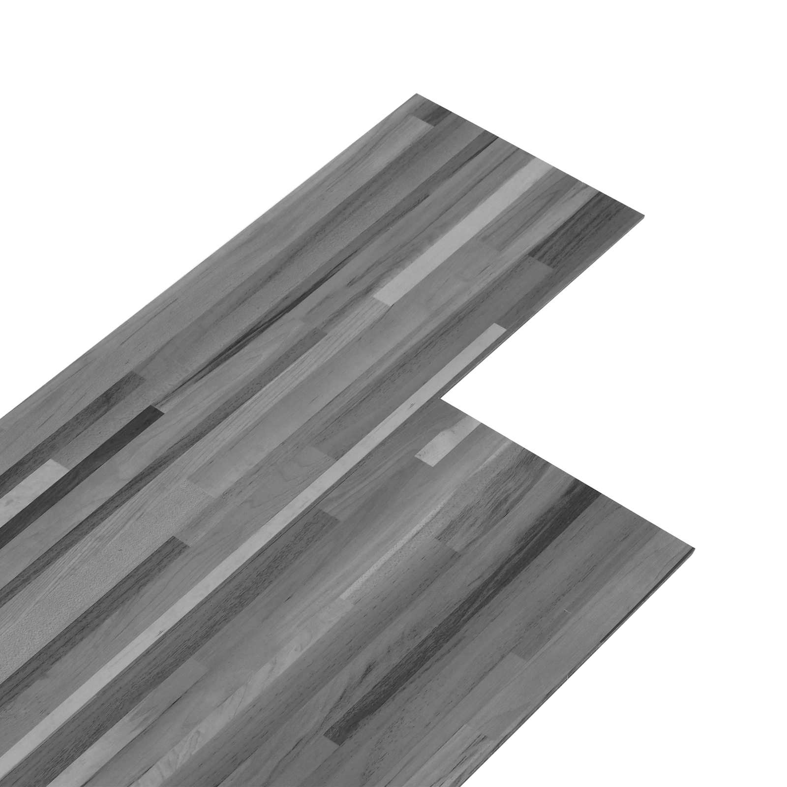 Flooring Planks 5,02 m² 36 pcs PVC Striped grey
