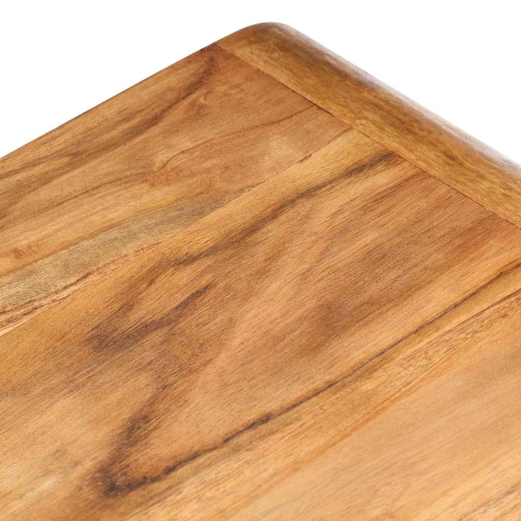 Side Tables 2 pcs Solid Acacia Wood Honey Finish