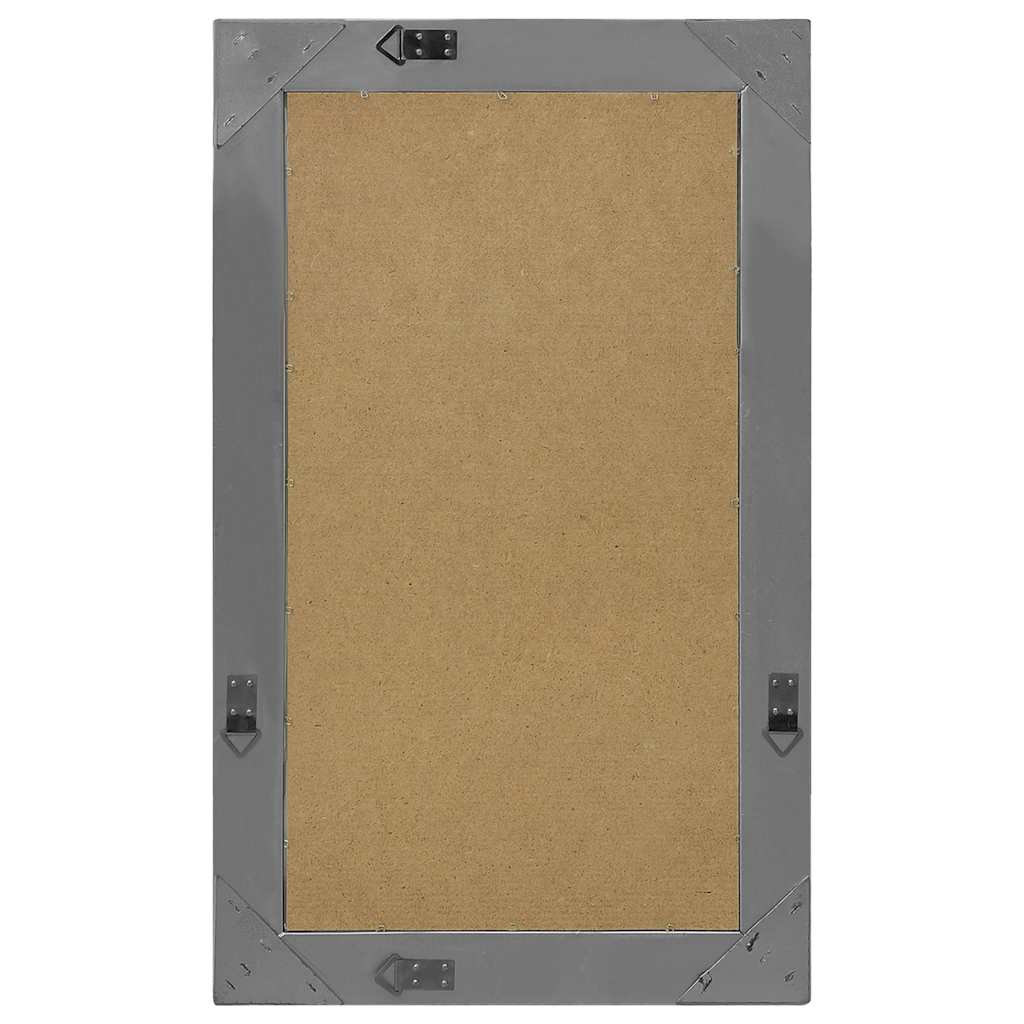 Wall Mirror Baroque Style 50x80 cm Black