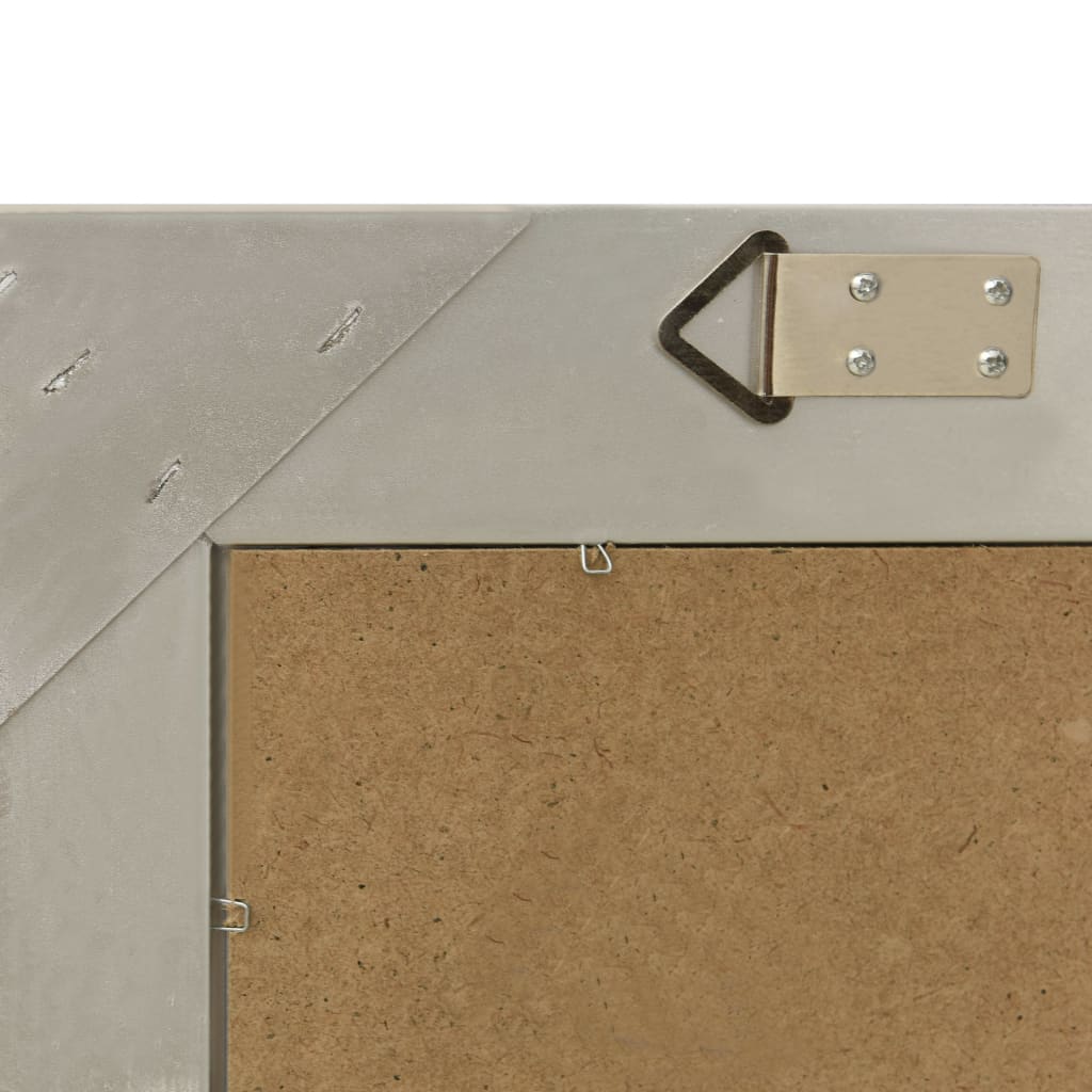 Wall Mirror Baroque Style 60x60 cm Silver