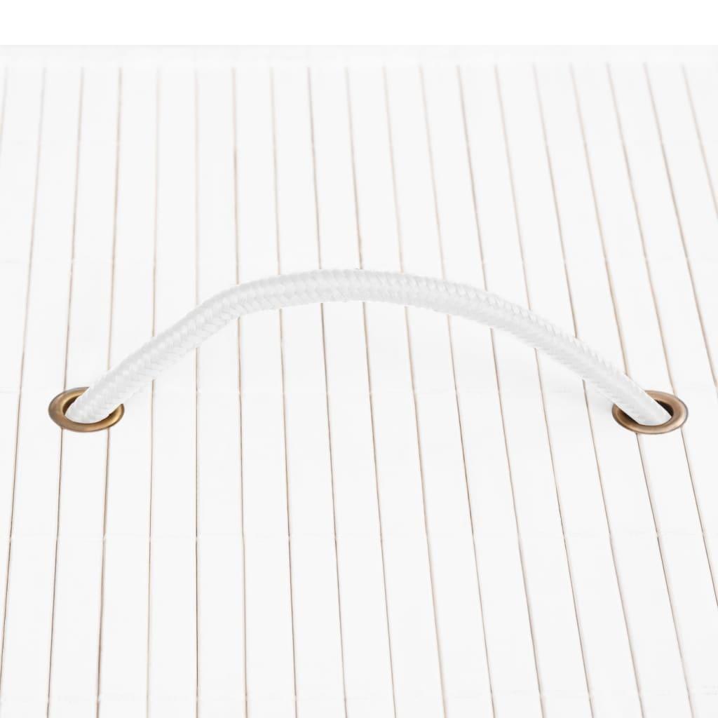 Bamboo Storage Boxes 4 pcs White