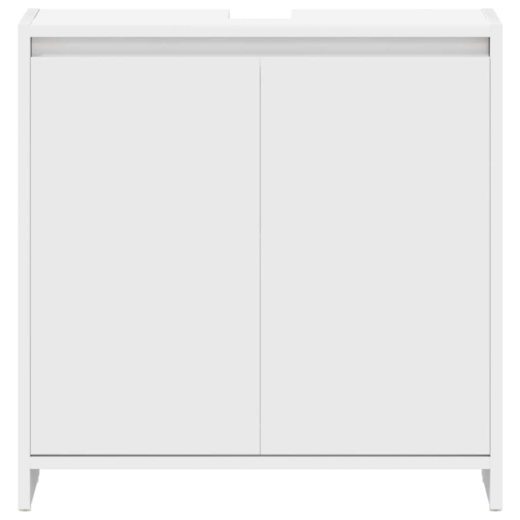 Bathroom Cabinet White 60x33x61 cm Engineered Wood