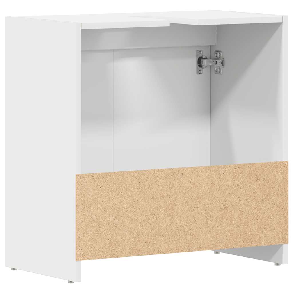 Bathroom Cabinet White 60x33x61 cm Engineered Wood