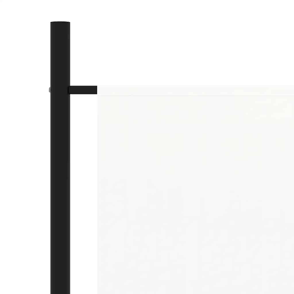 3-Panel Room Divider White 260x180 cm Fabric
