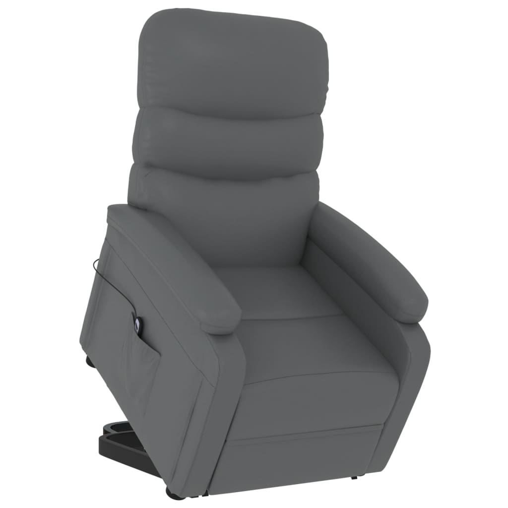 Stand up Chair Anthracite Faux Leather
