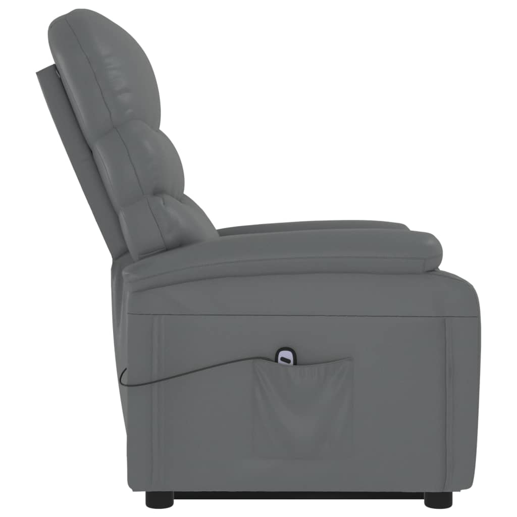 Stand up Chair Anthracite Faux Leather