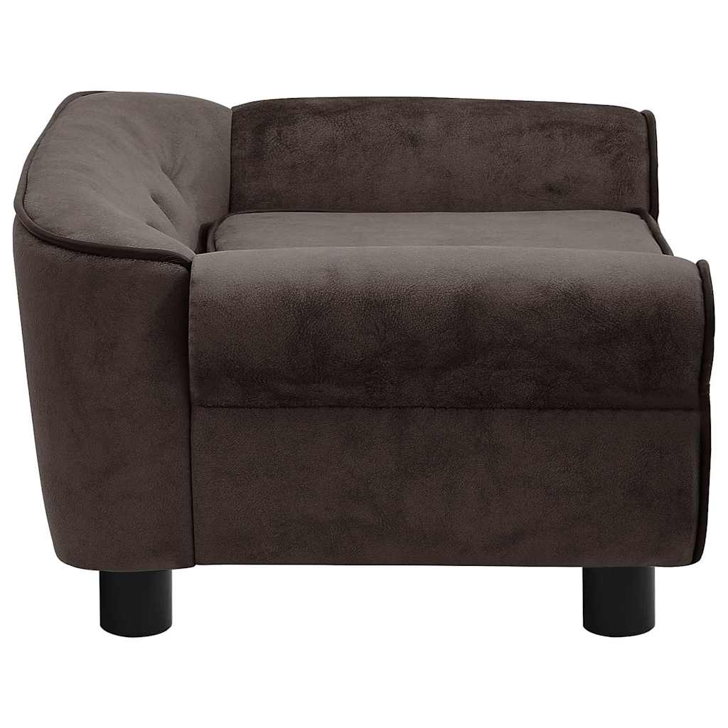 Dog Sofa Brown 72x45x30 cm Plush