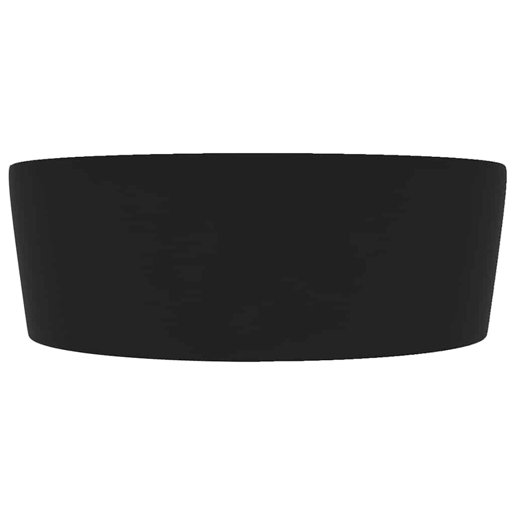 Luxury Wash Basin with Overflow Matt Black 36x13 cm Ceramic