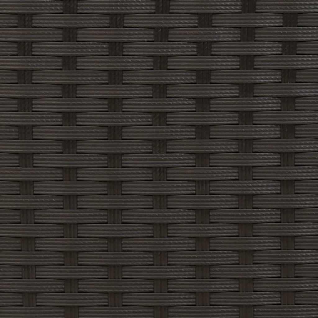 Stackable Outdoor Chairs 6 pcs Poly Rattan Black