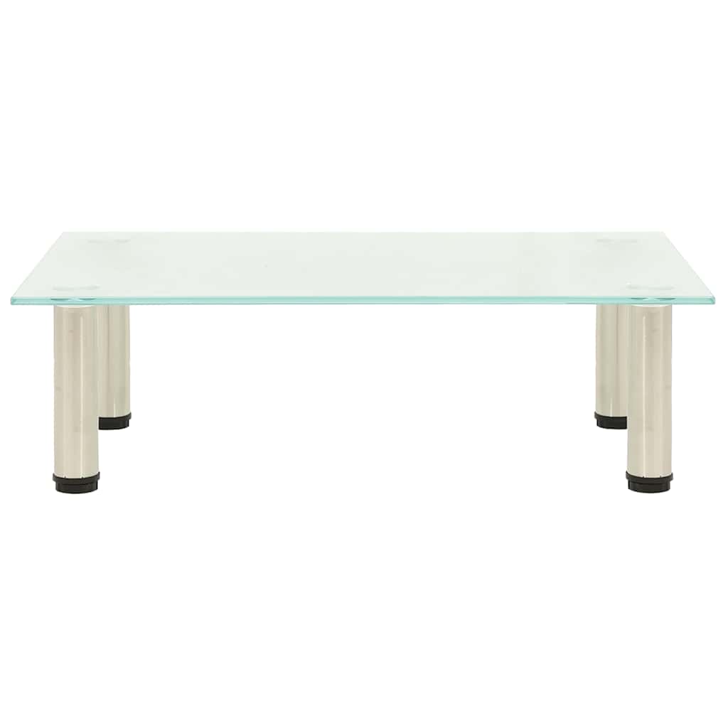 TV Stand Frosted 60x35x17 cm Tempered Glass