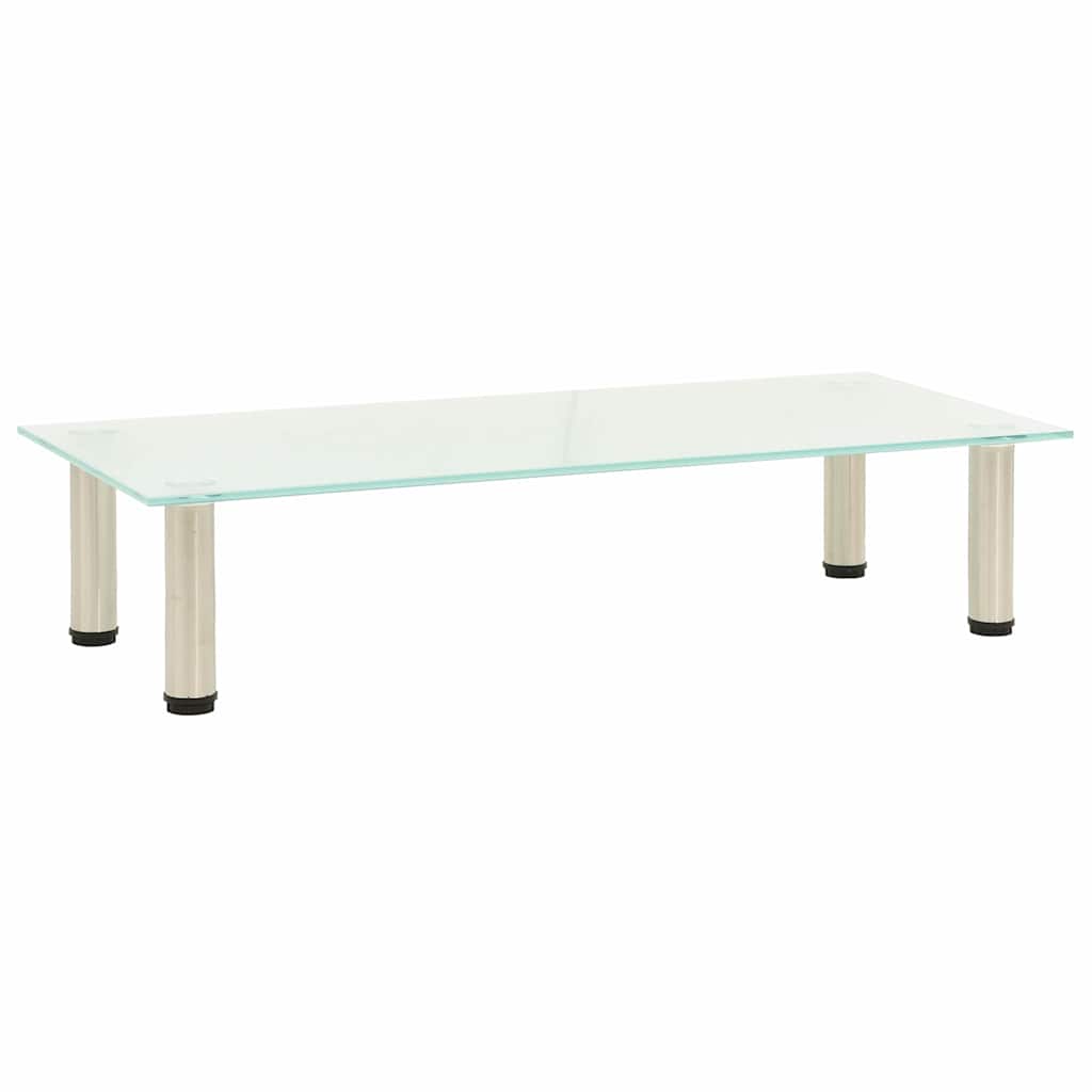 TV Stand Frosted 80x35x17 cm Tempered Glass