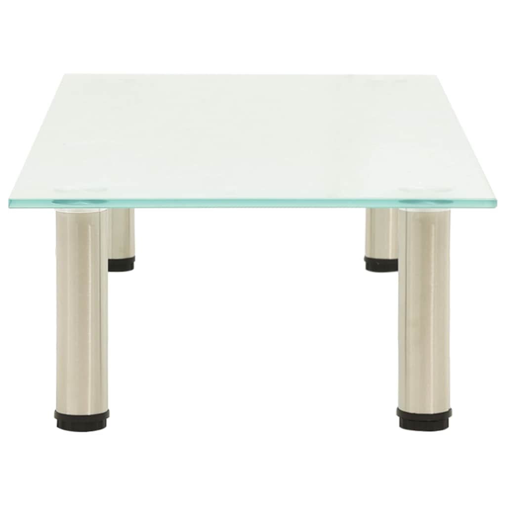 TV Stand Frosted 80x35x17 cm Tempered Glass