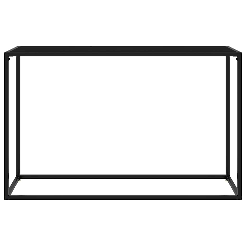 Console Table Black 120x35x75 cm Tempered Glass