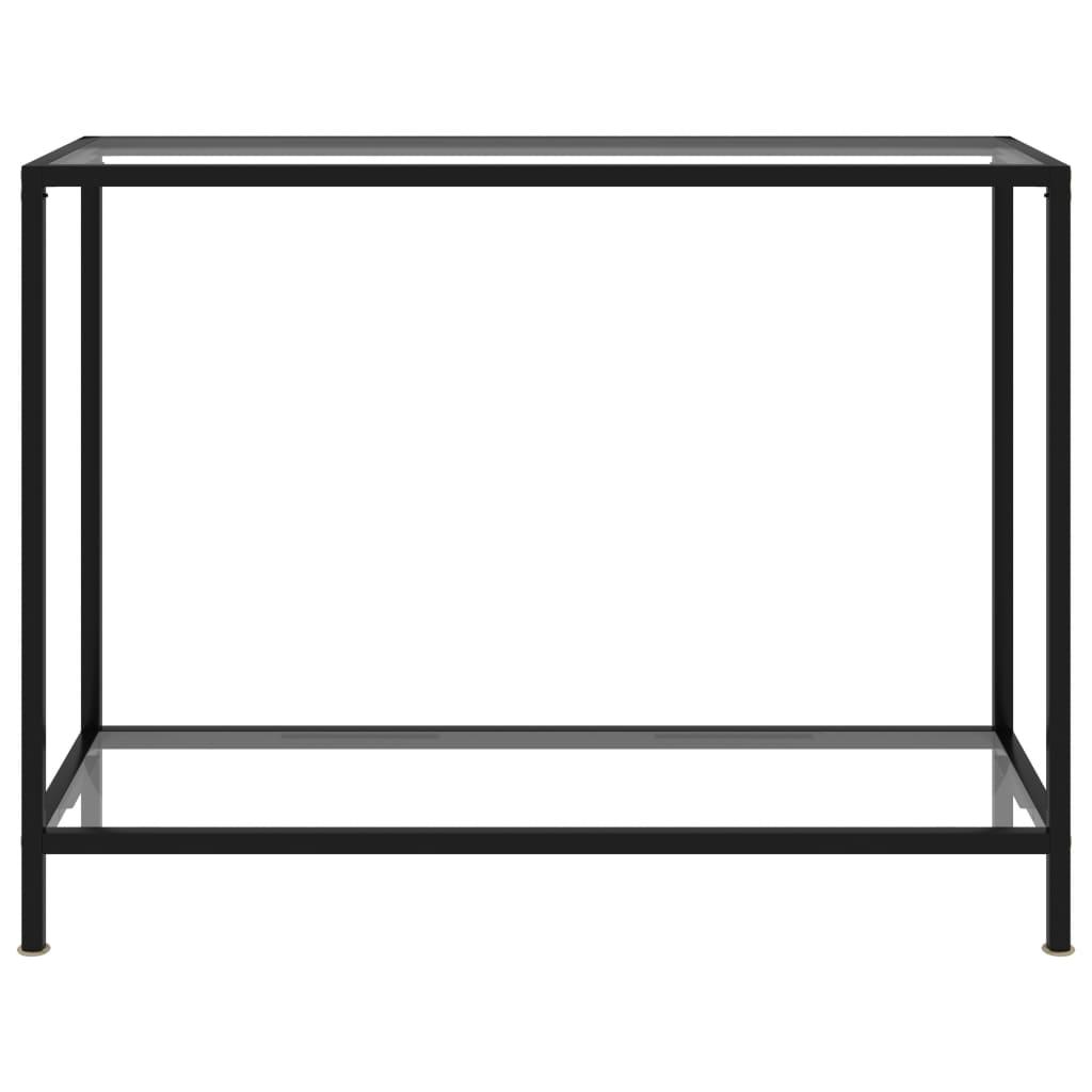 Console Table Transparent 100x35x75 cm Tempered Glass