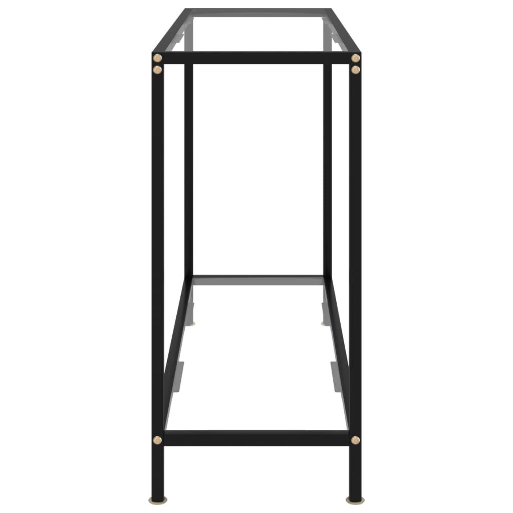 Console Table Transparent 100x35x75 cm Tempered Glass