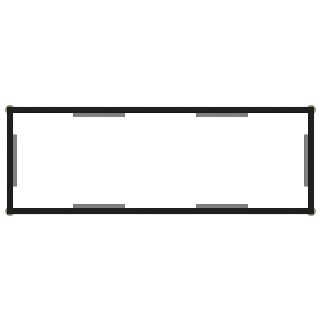 Console Table Transparent 100x35x75 cm Tempered Glass