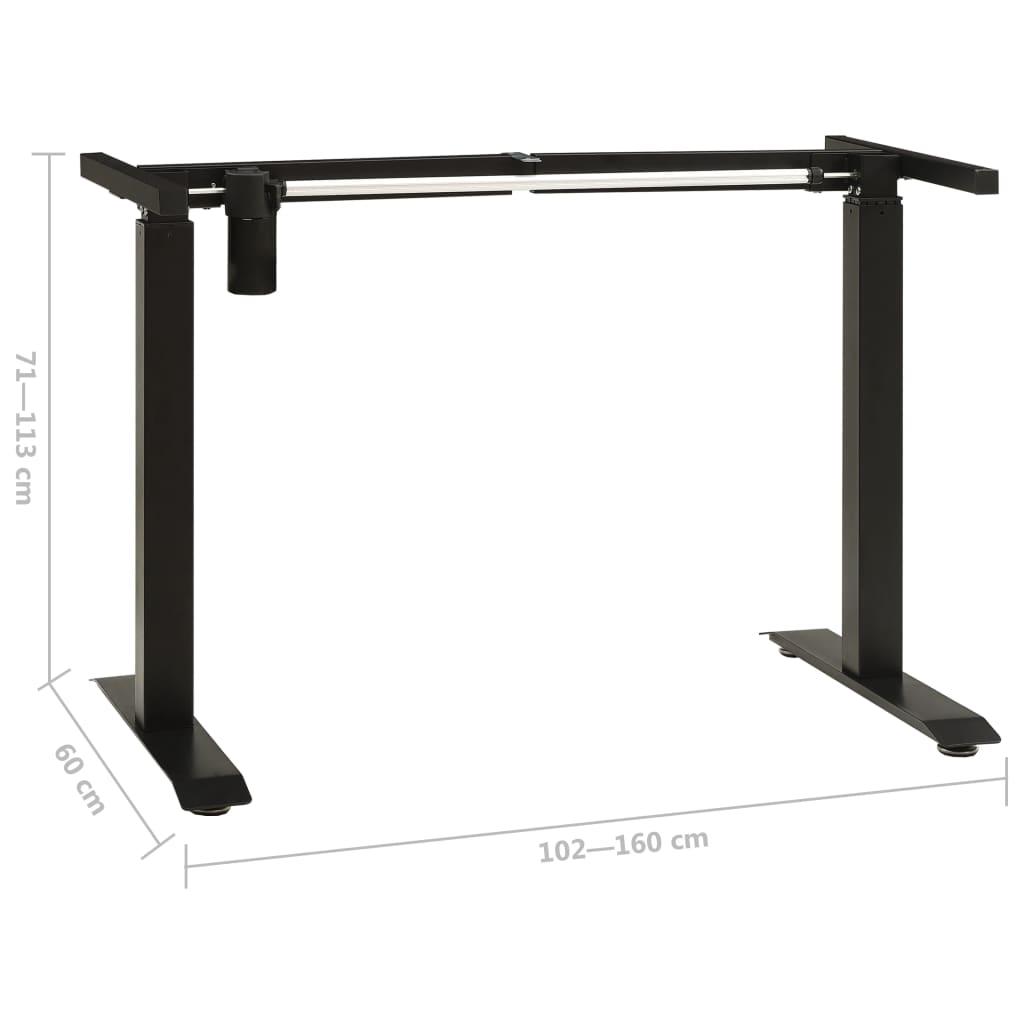 Electric Motorised Standing Desk Frame Height Adjustable Black