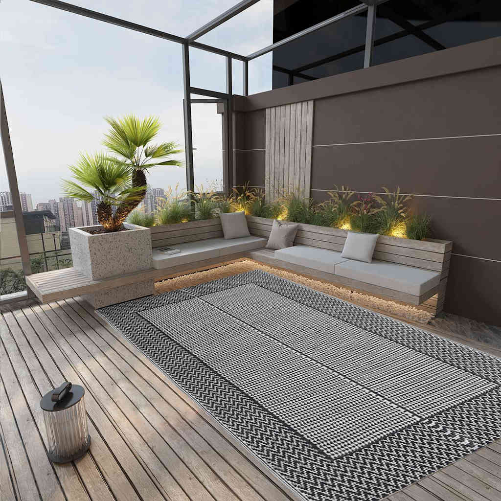 Outdoor Carpet ARAKIL Grey 190x290 cm PP