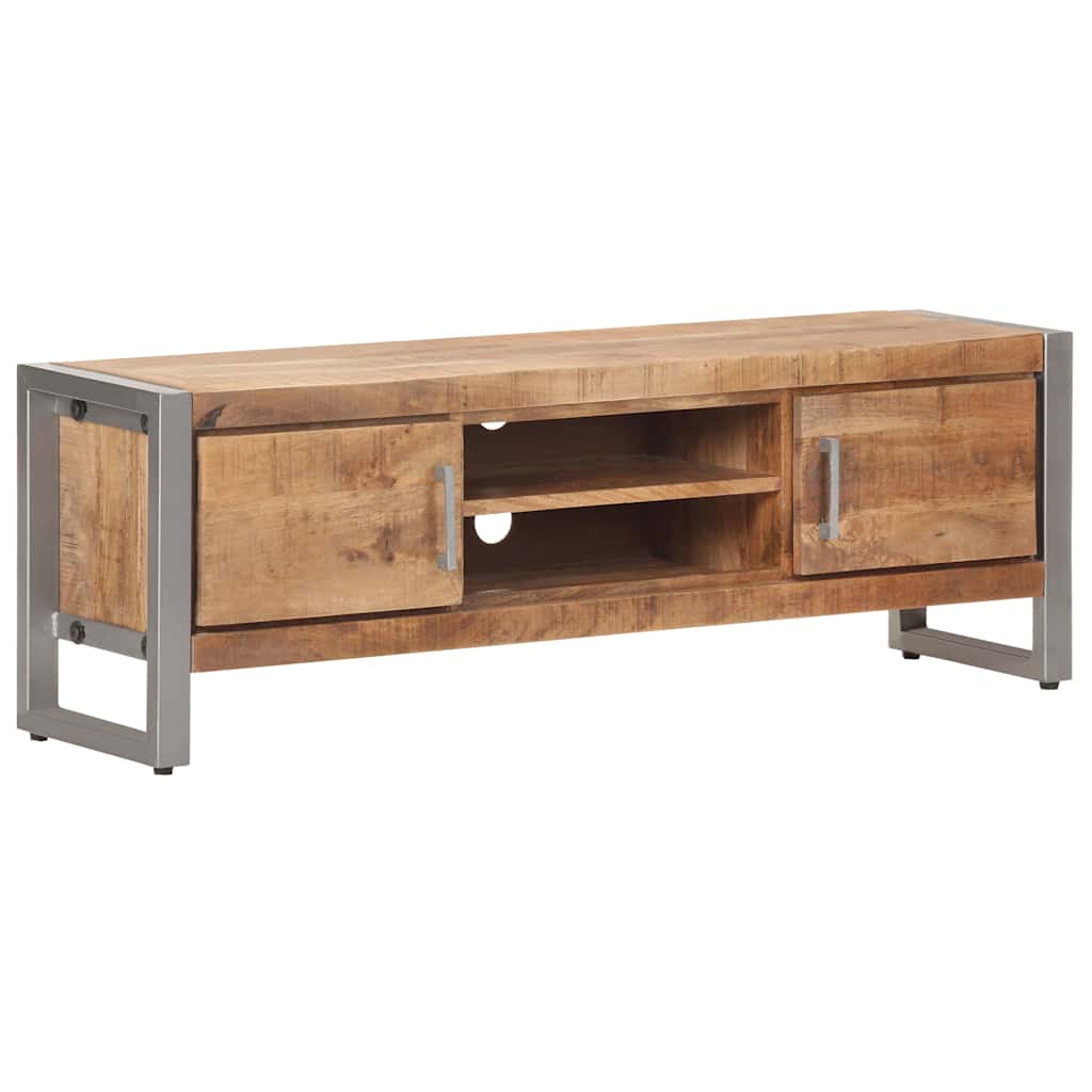 TV Cabinet 120x30x40 cm Rough Mango Wood