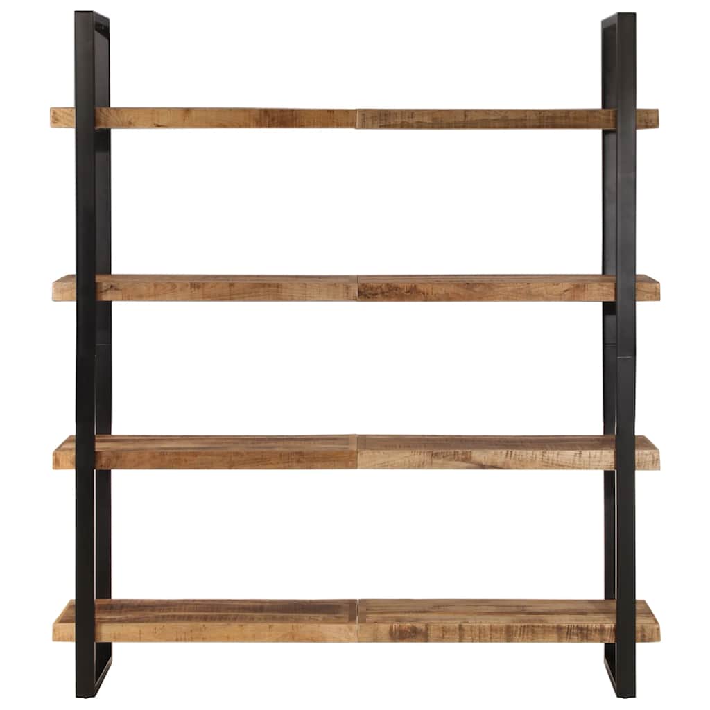 4-Tier Bookcase 160x40x180 cm Rough Mango Wood