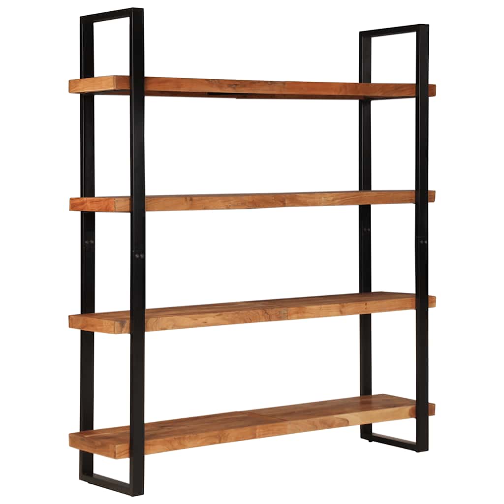 4-Tier Bookcase 160x40x180 cm Solid Acacia Wood