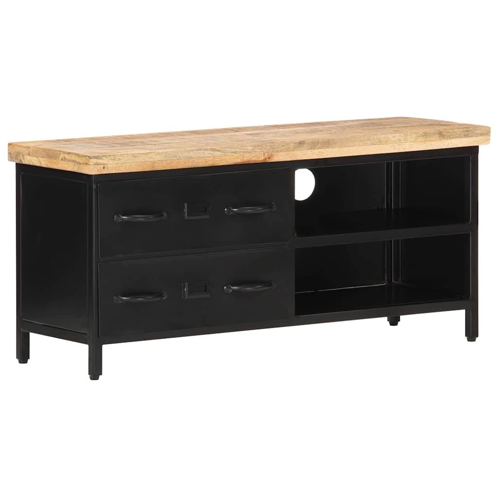 TV Cabinet 90x30x41 cm Rough Mango Wood