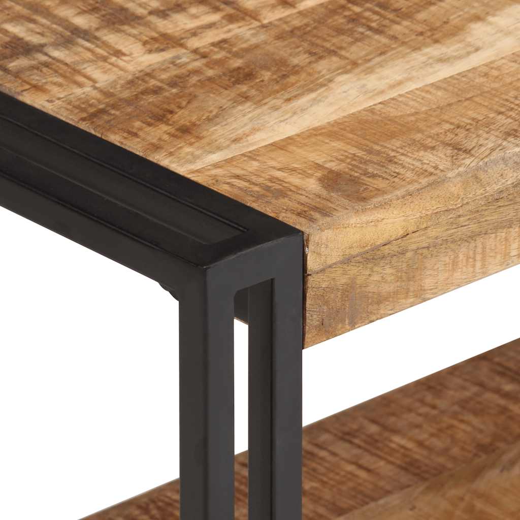 TV Cabinet 120x30x40 cm Rough Mango Wood