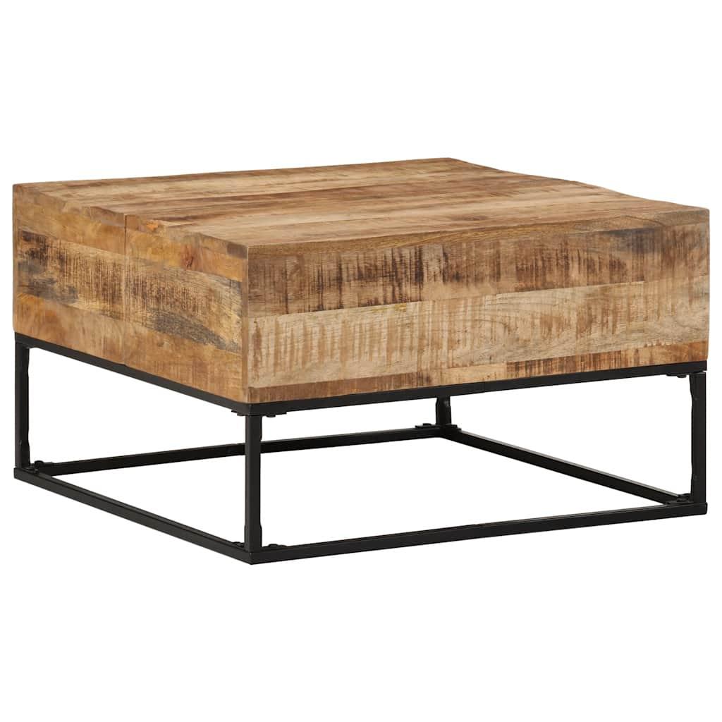 Coffee Table 68x68x41 cm Rough Mango Wood