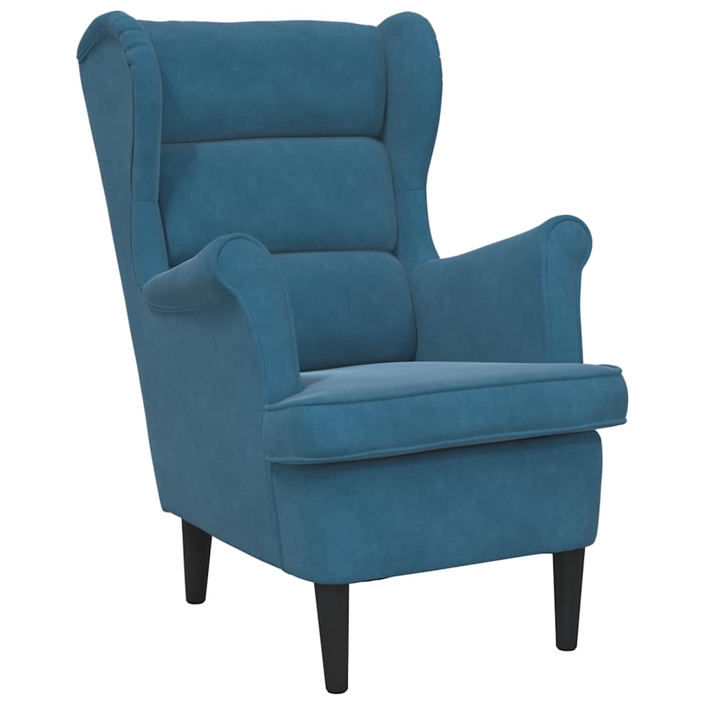 Armchair Blue Velvet
