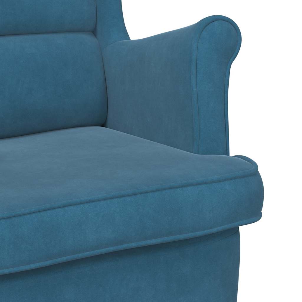 Armchair Blue Velvet