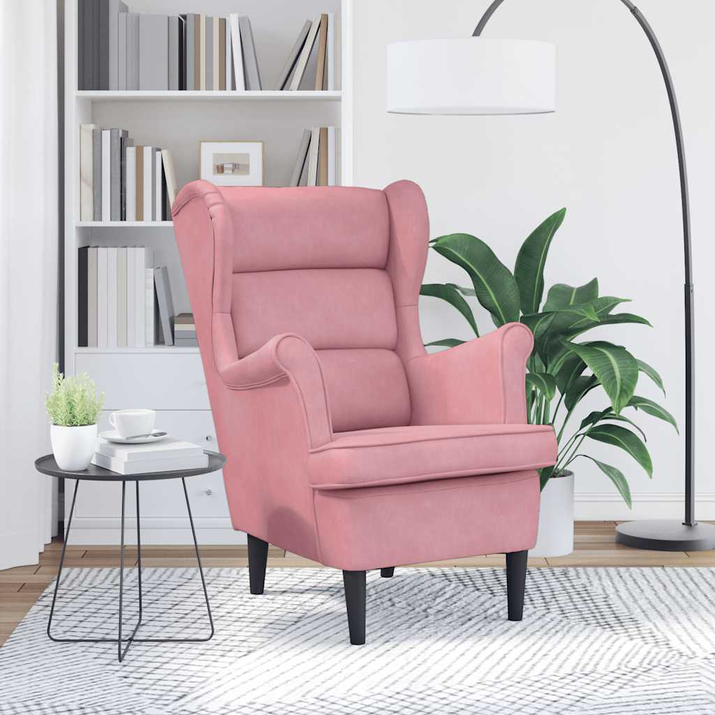 Armchair Pink Velvet