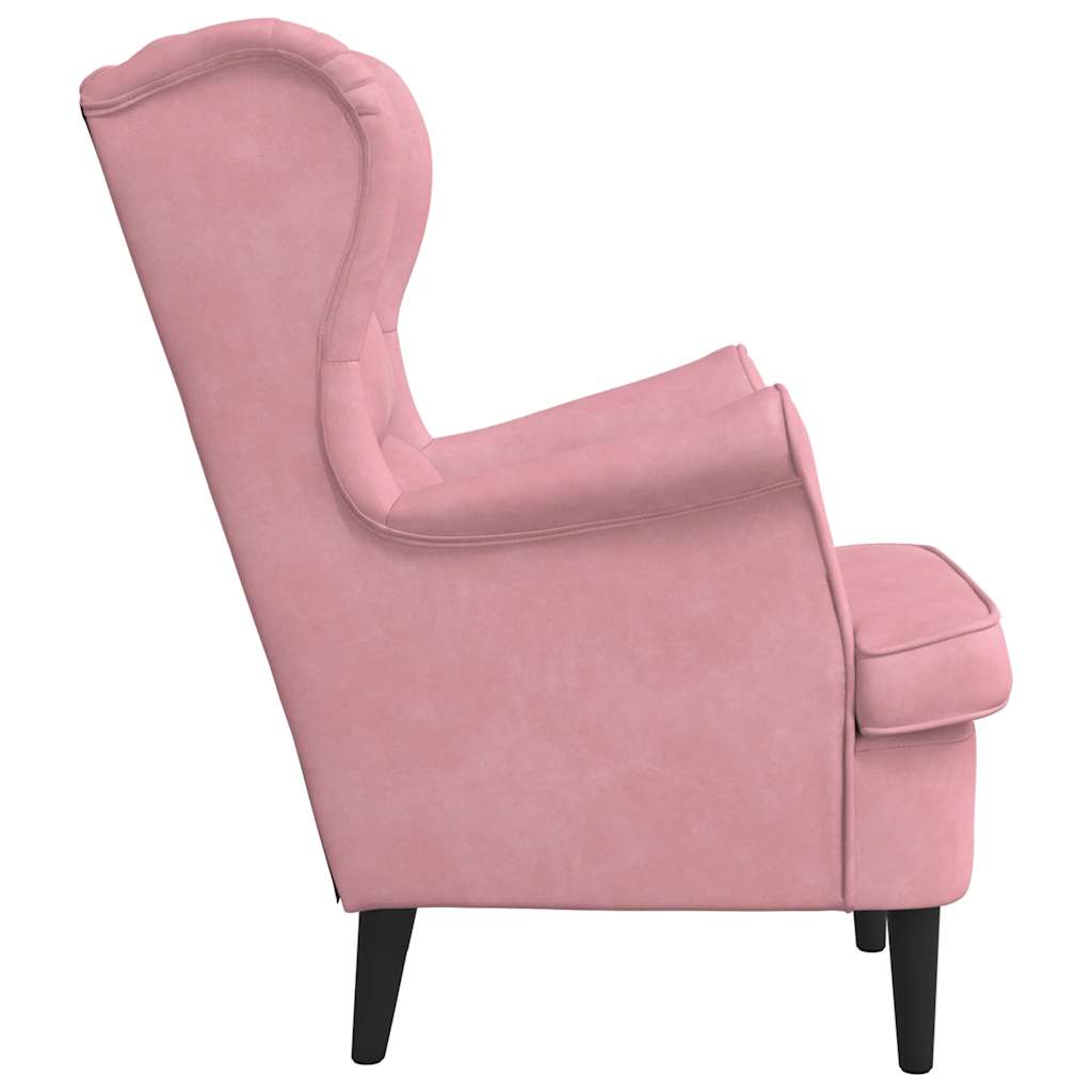 Armchair Pink Velvet