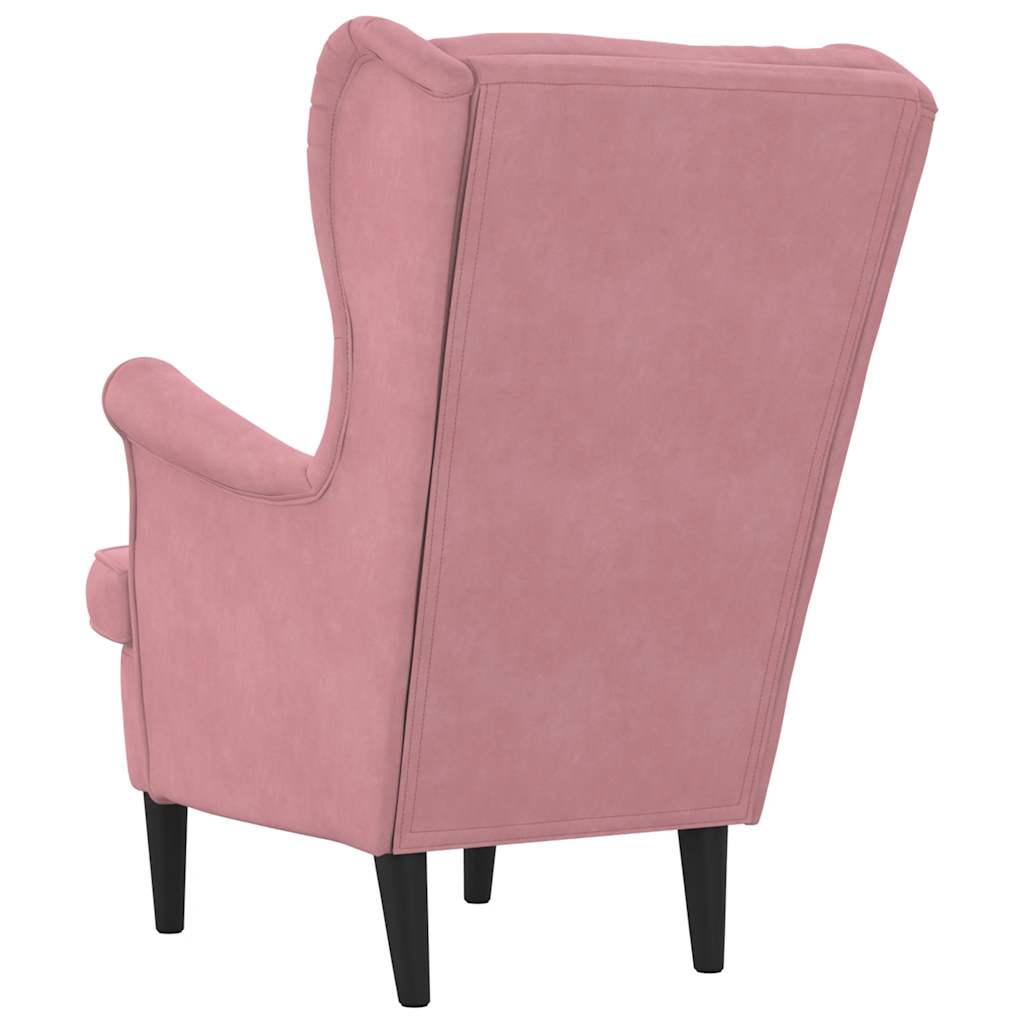 Armchair Pink Velvet
