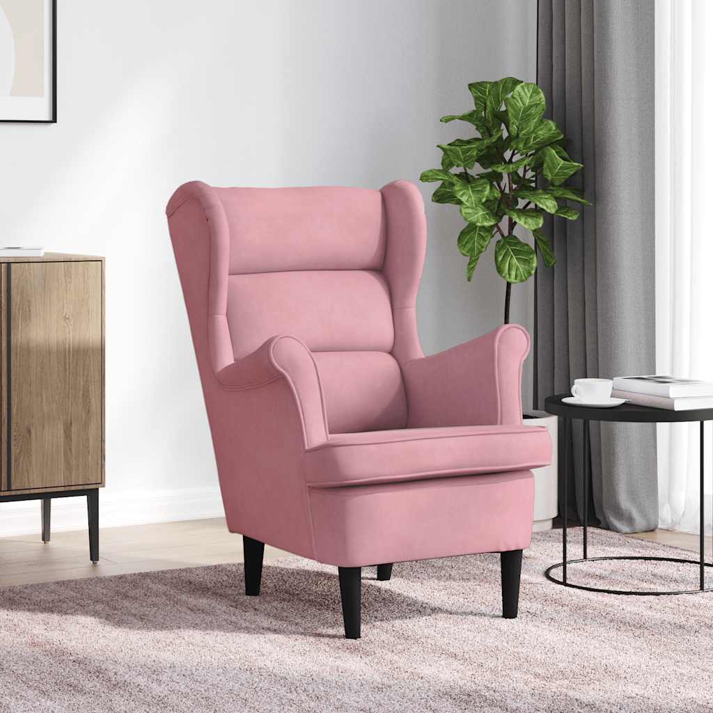Armchair Pink Velvet