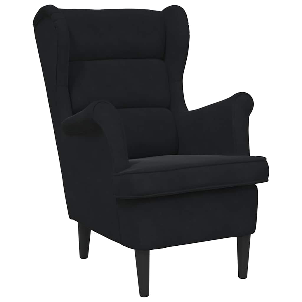 Armchair Black Velvet