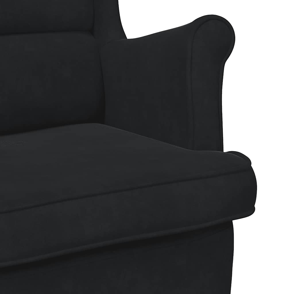 Armchair Black Velvet