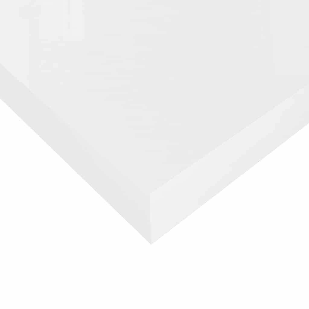 Floating Wall Shelf High Gloss White 60x23.5x3.8 cm MDF