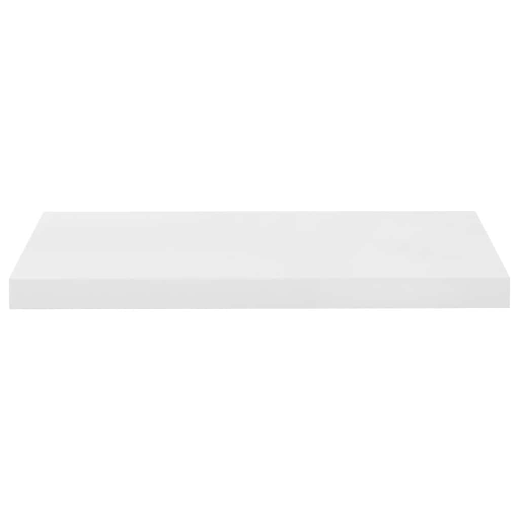 Floating Wall Shelves 4 pcs High Gloss White 60x23.5x3.8 cm MDF
