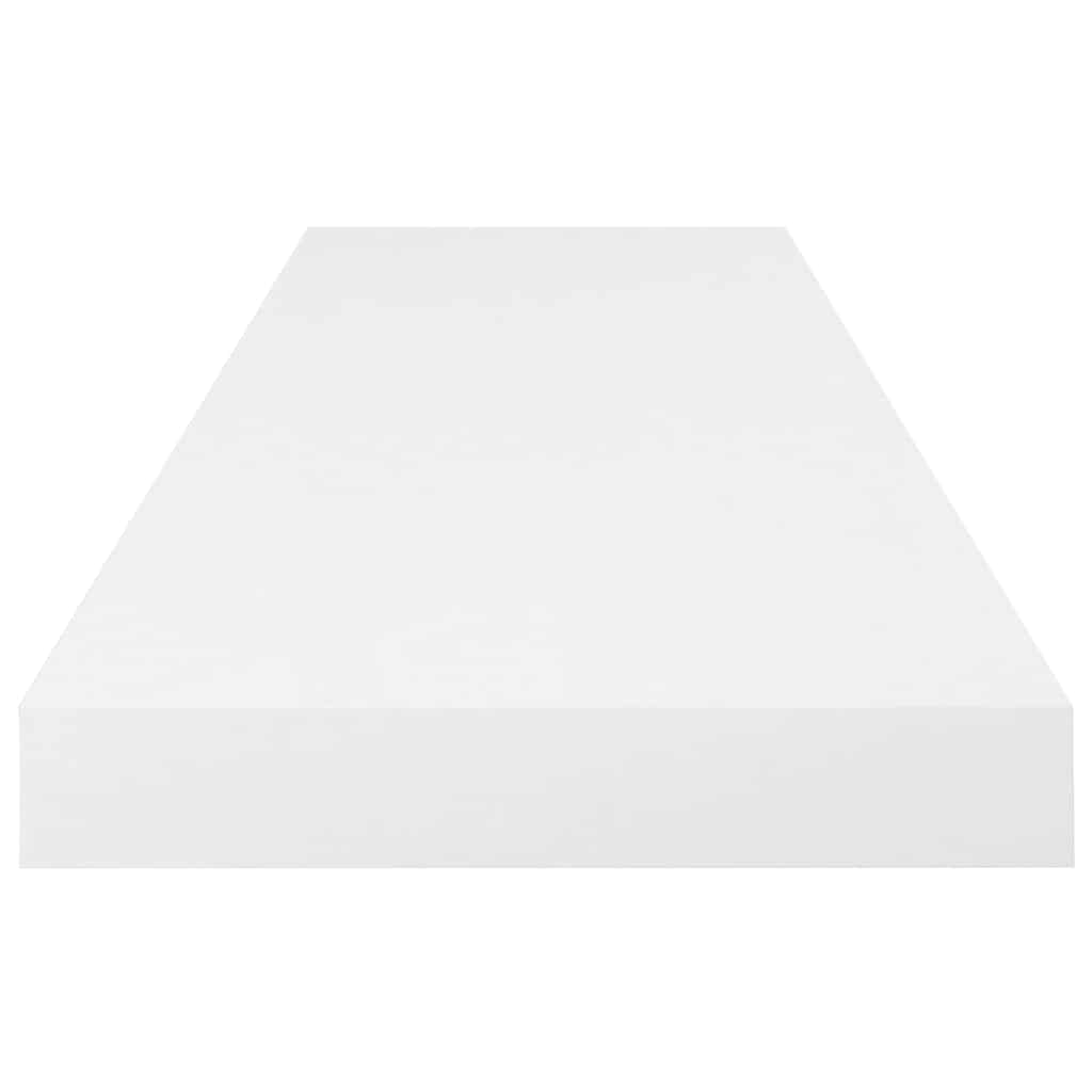 Floating Wall Shelf High Gloss White 80x23.5x3.8 cm MDF