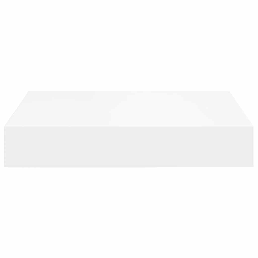 Floating Wall Shelves 4 pcs White 23x23.5x3.8 cm MDF