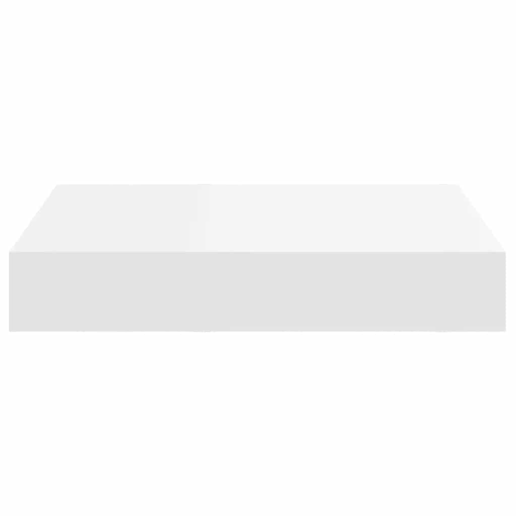 Floating Wall Shelves 4 pcs White 23x23.5x3.8 cm MDF