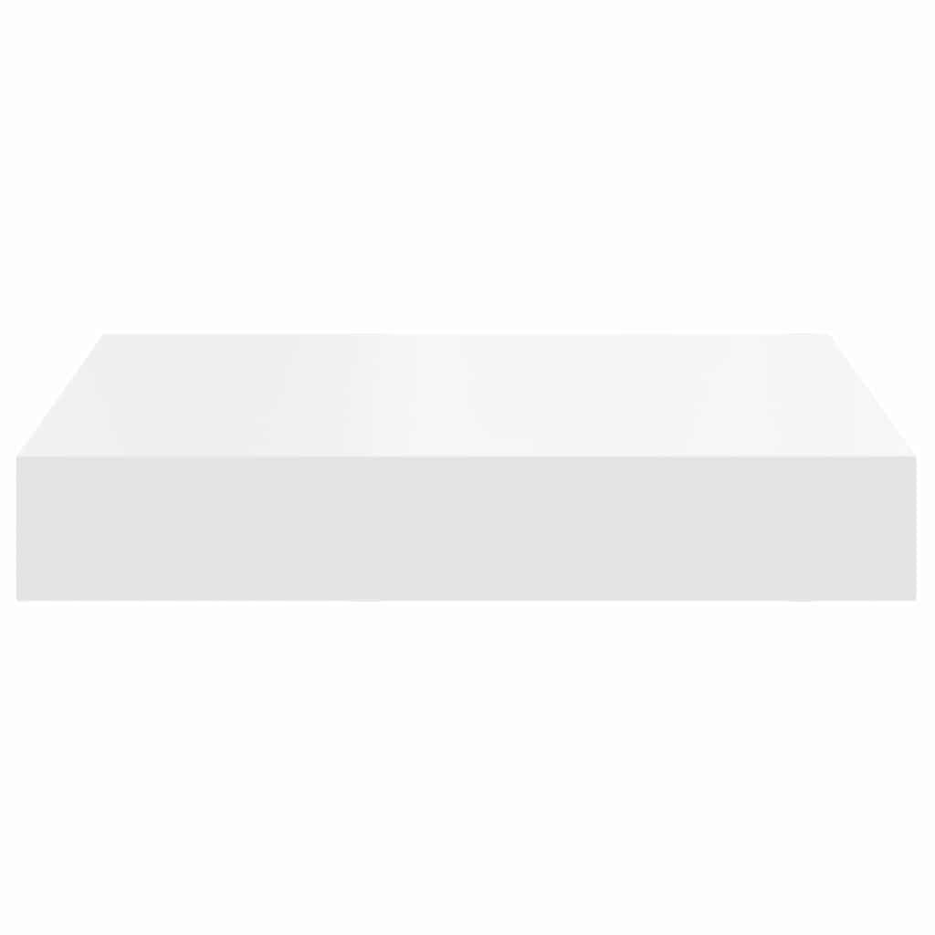 Floating Wall Shelves 4 pcs White 23x23.5x3.8 cm MDF